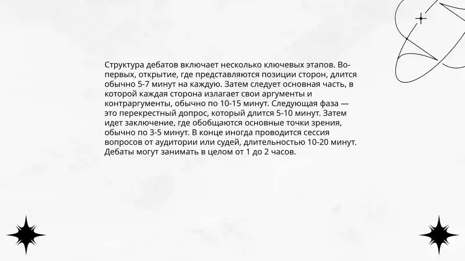 Дебаты и их история 4