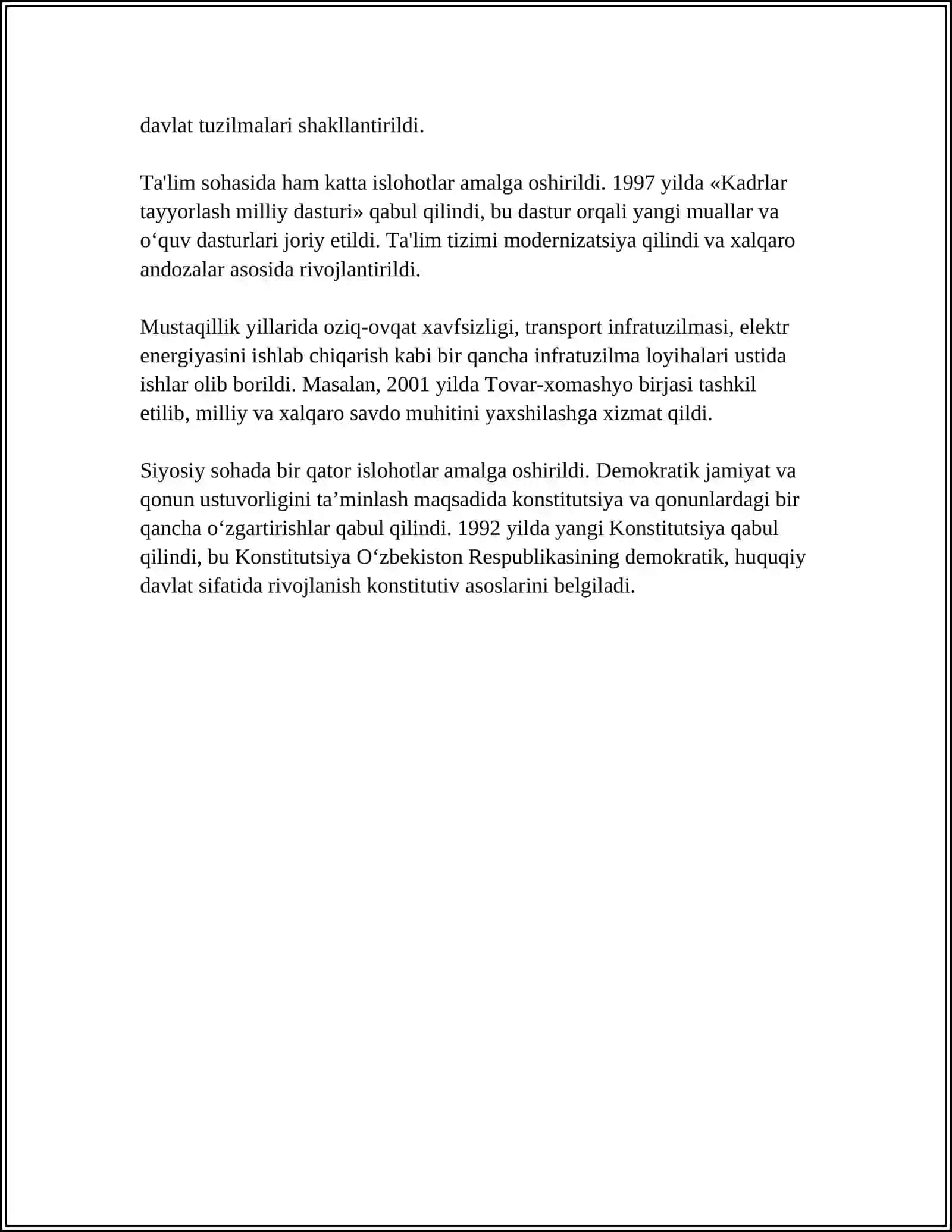 OʻZBEKISTONNING ENG YANGI TARIXI 4