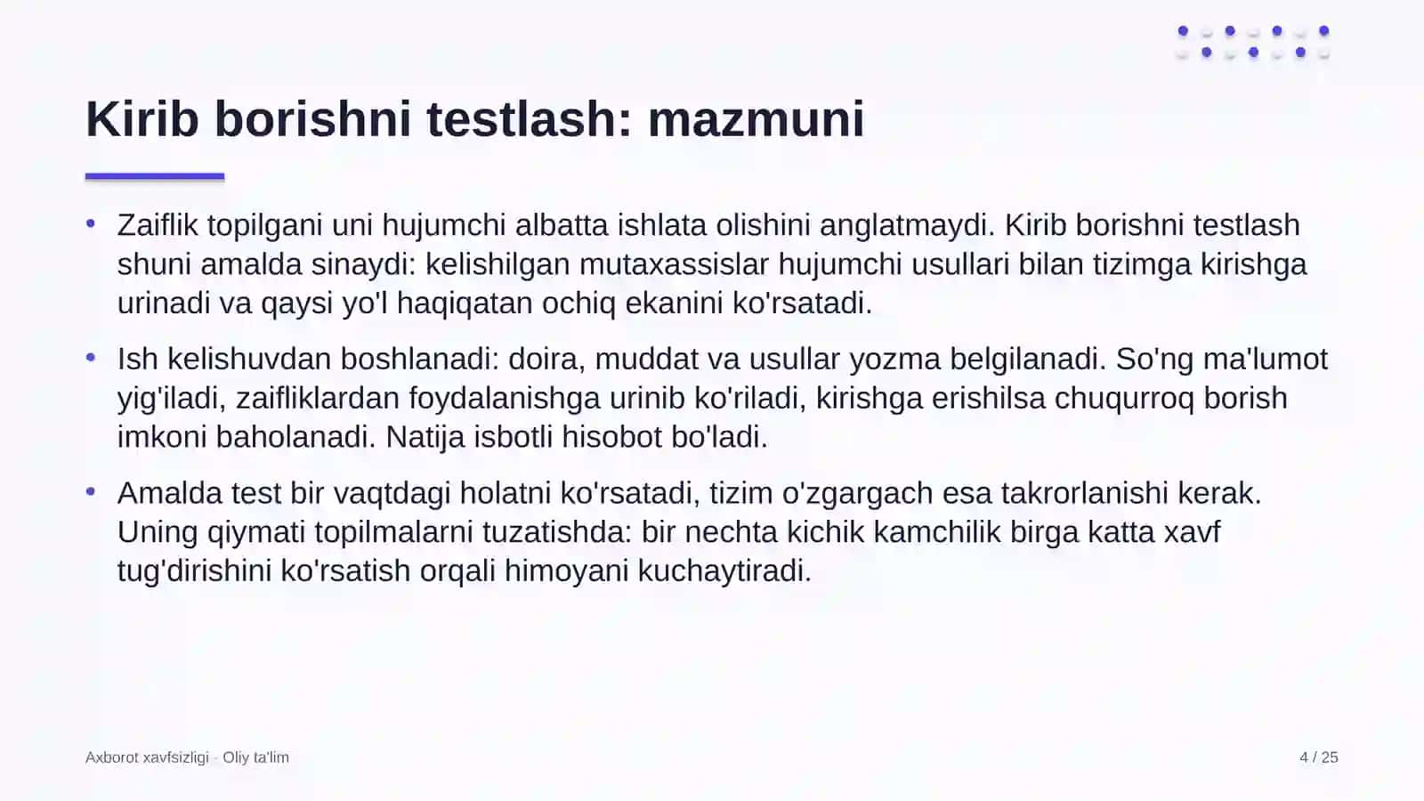 Ilmiy jurnallarda kirib borishni testlash 4