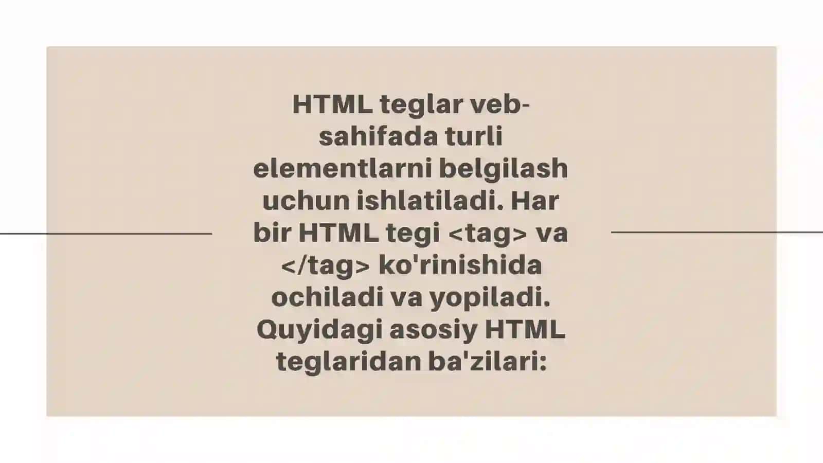 HTML Teglar 4