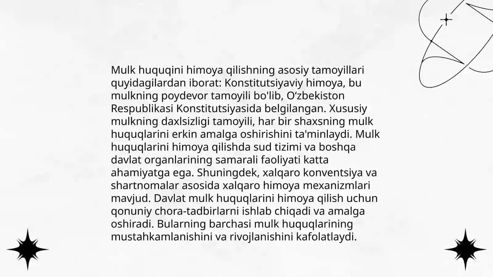 Mulk huquqini himoyalashda fuqarolik huquqinging ro’li,himoya qilish usullari 4