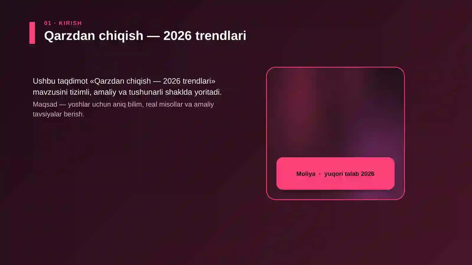 Qarzdan chiqish — 2026 trendlari 4