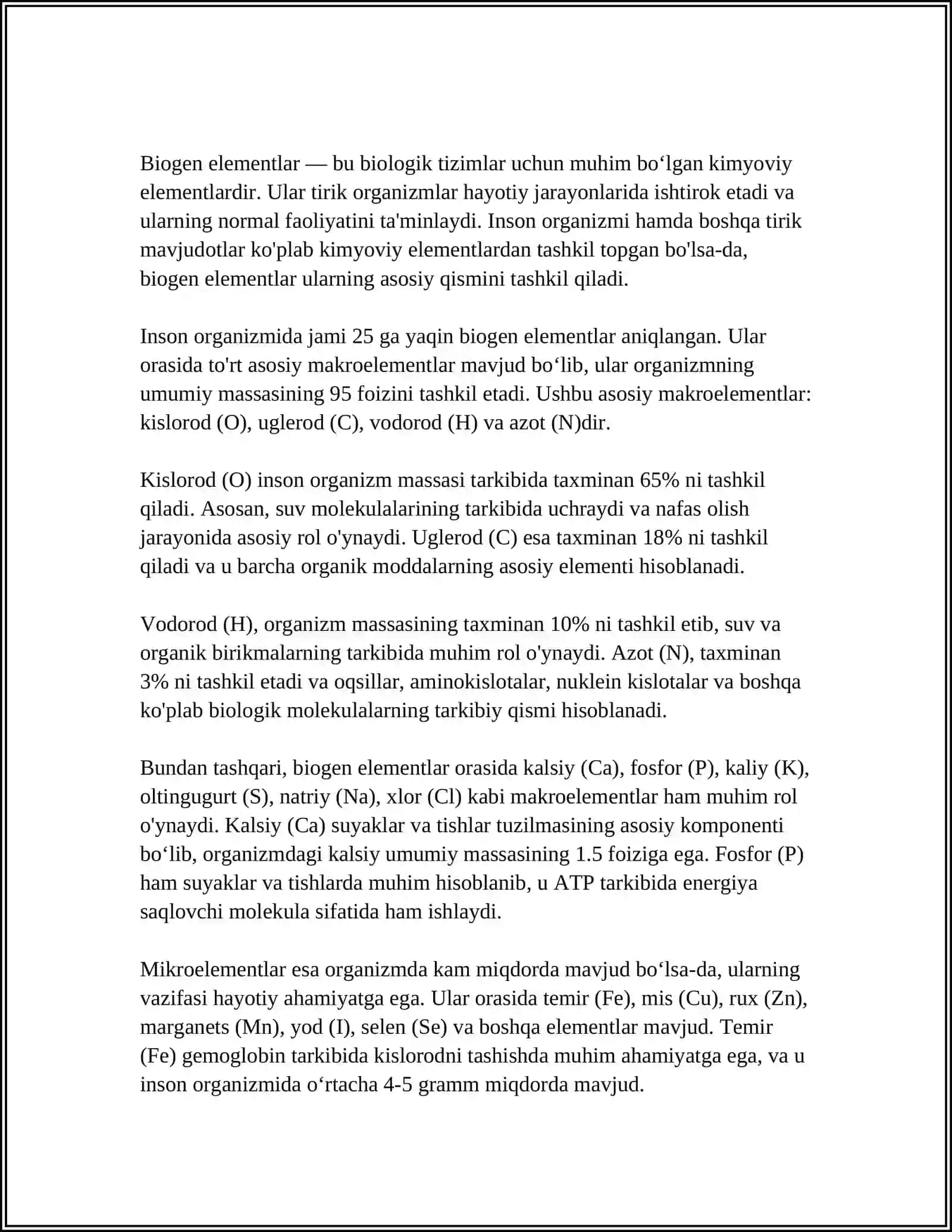 BIOGEN ELEMENTLAR 4