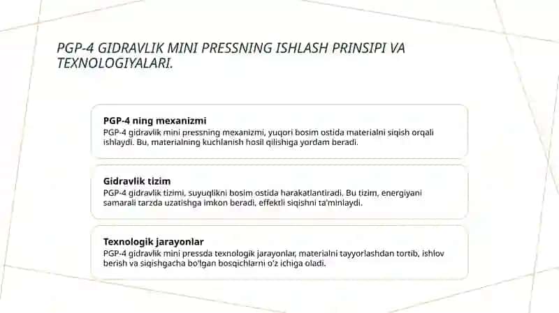 PGP-4 Gidravlik mini press 4