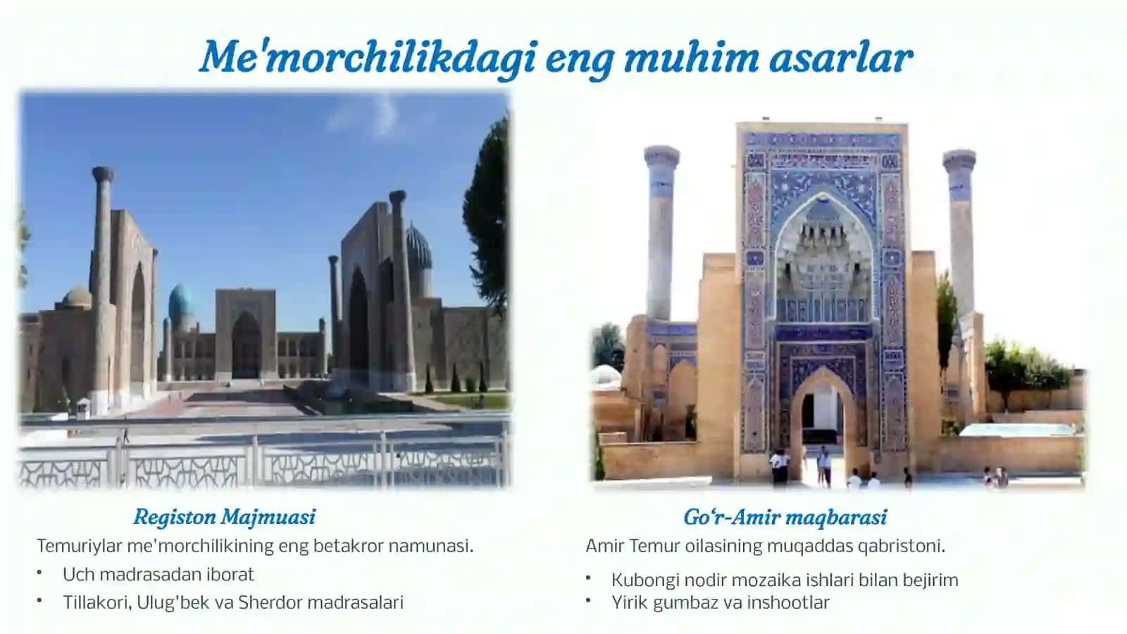 Amir Temur va Temuriylar davri madaniyati 4