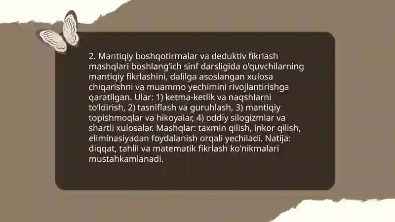 Boshlang'ich sinf matematika 4