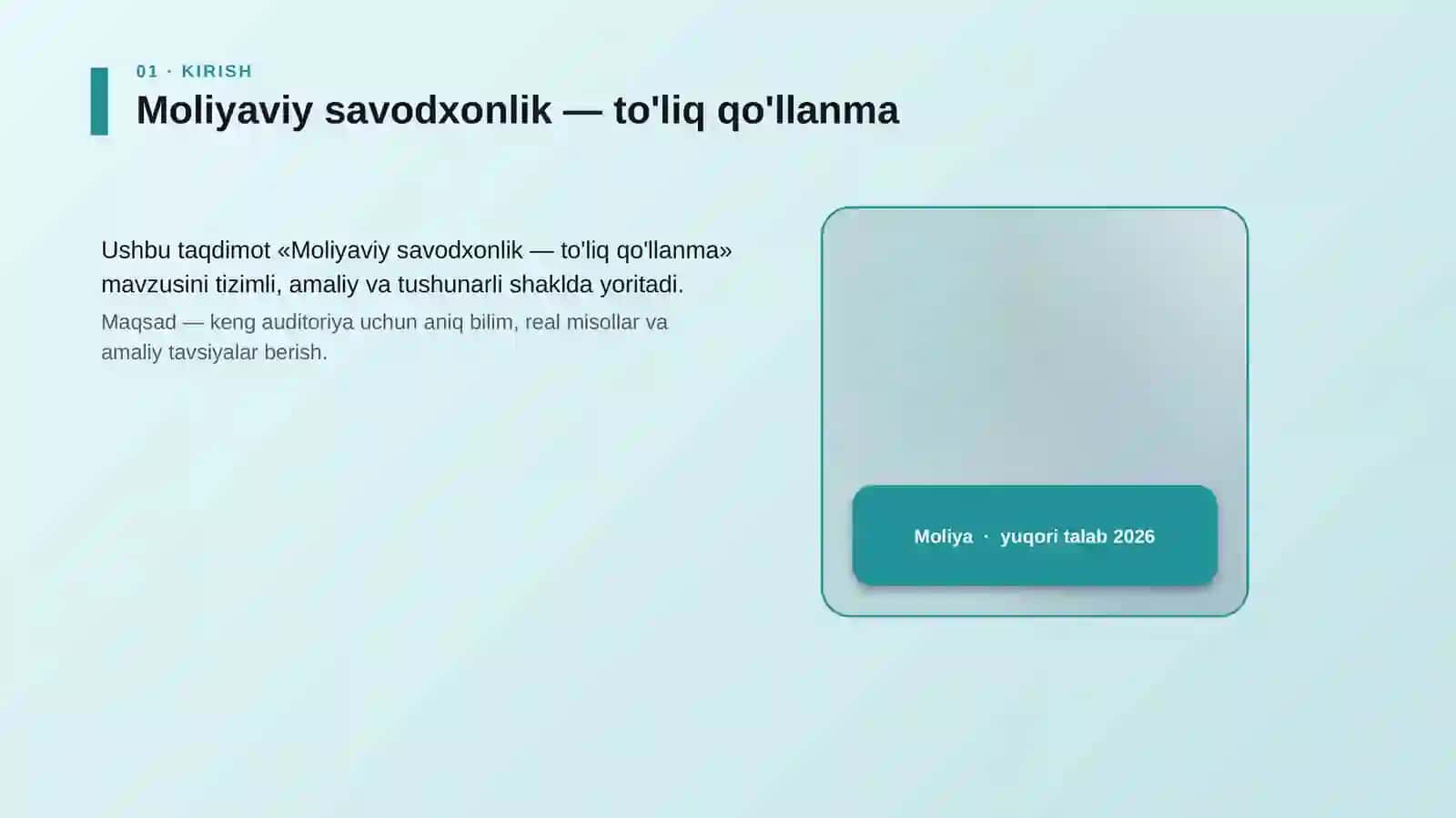 Moliyaviy savodxonlik — to'liq qo'llanma 4