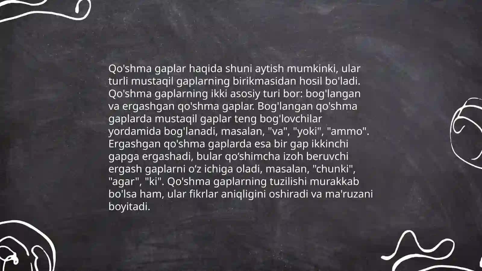 Sodda gaplar 4