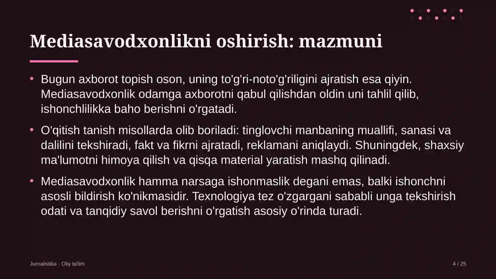 Islomiy moliya tashkilotlarida mediasavodxonlikni oshirish 4