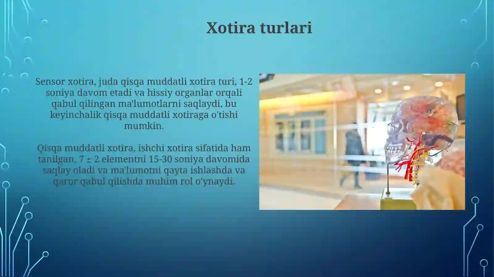 Kognitivjarayonlar.Xotira 4
