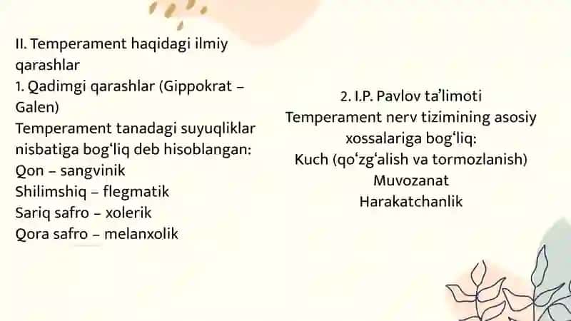 Temperament 4