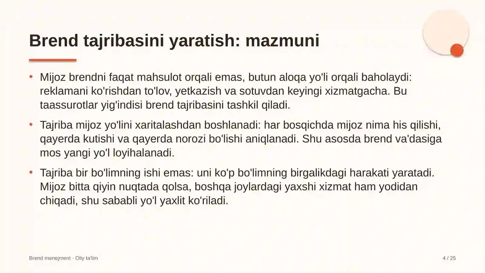 Keytering xizmatida brend tajribasini yaratish 4