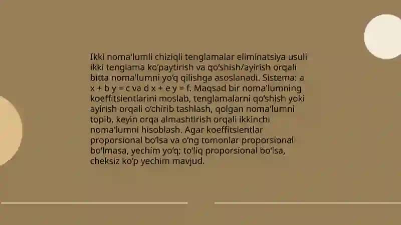 Tenglamalarni yechish usullari 4