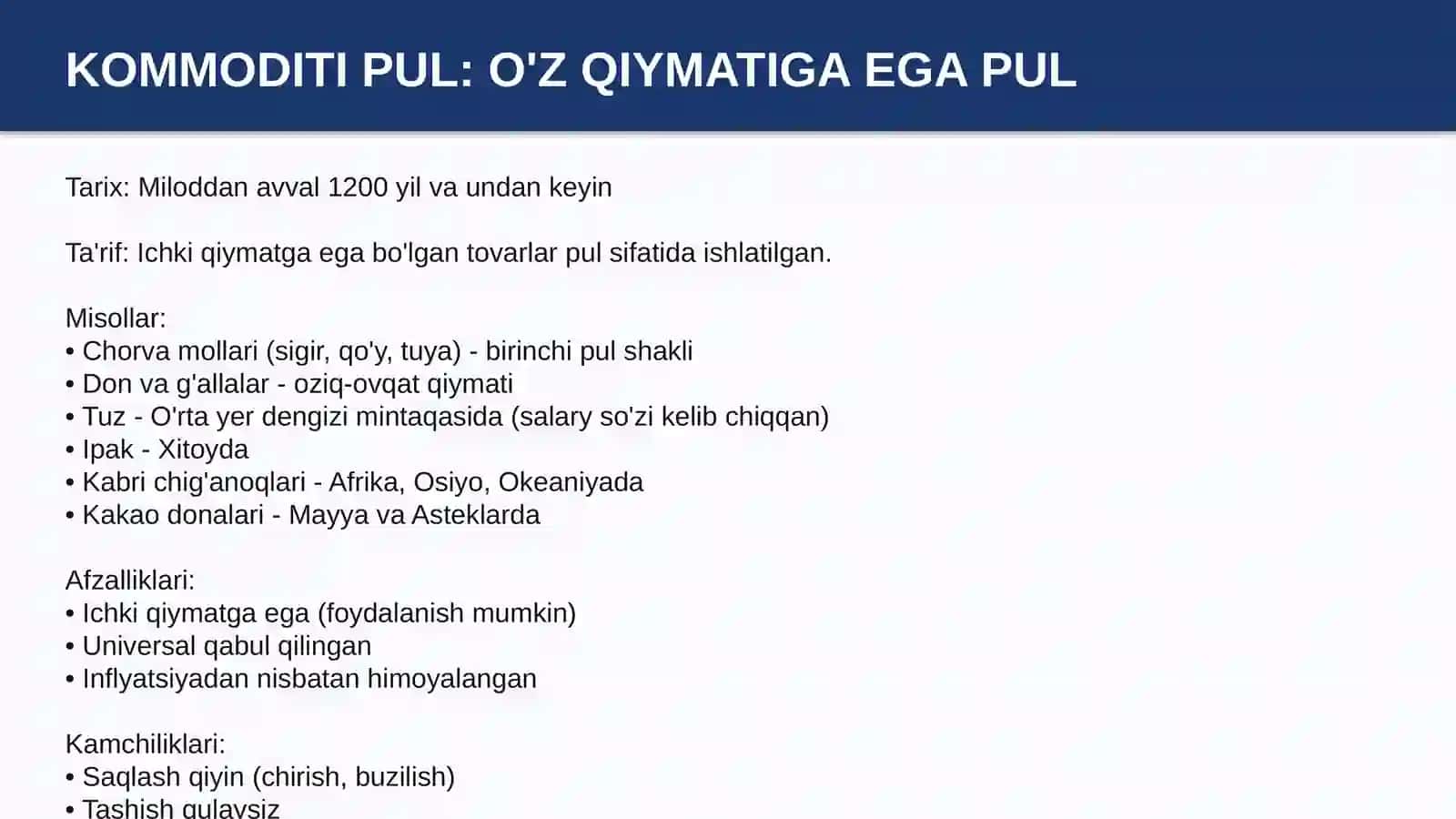 PUL SHAKLLARI VA TURLARINING EVOLYUTSIYASI 4