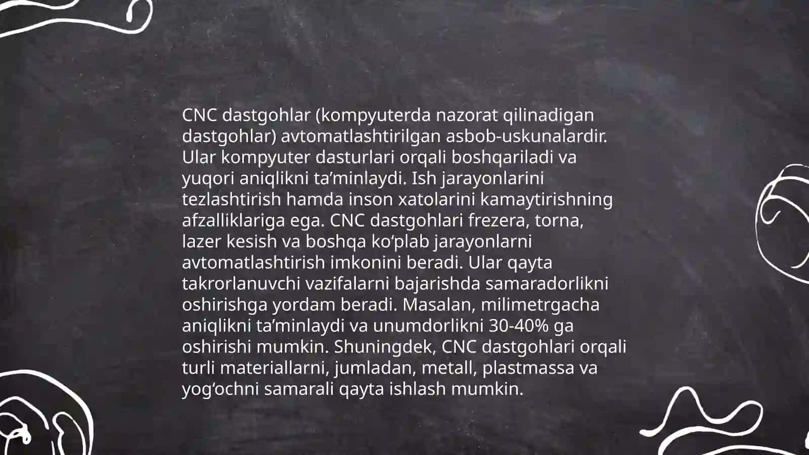Mexanik ishlov berish texnologik jarayonlarni avtomatlashtirilgan mohiyati, detallarga ishlov berishning zamonaviy usullari 4