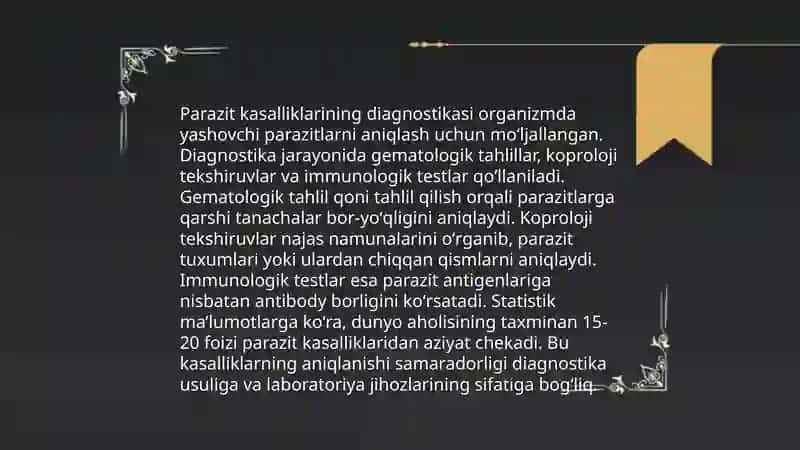 Parazitologiya laboratoriyalari 4