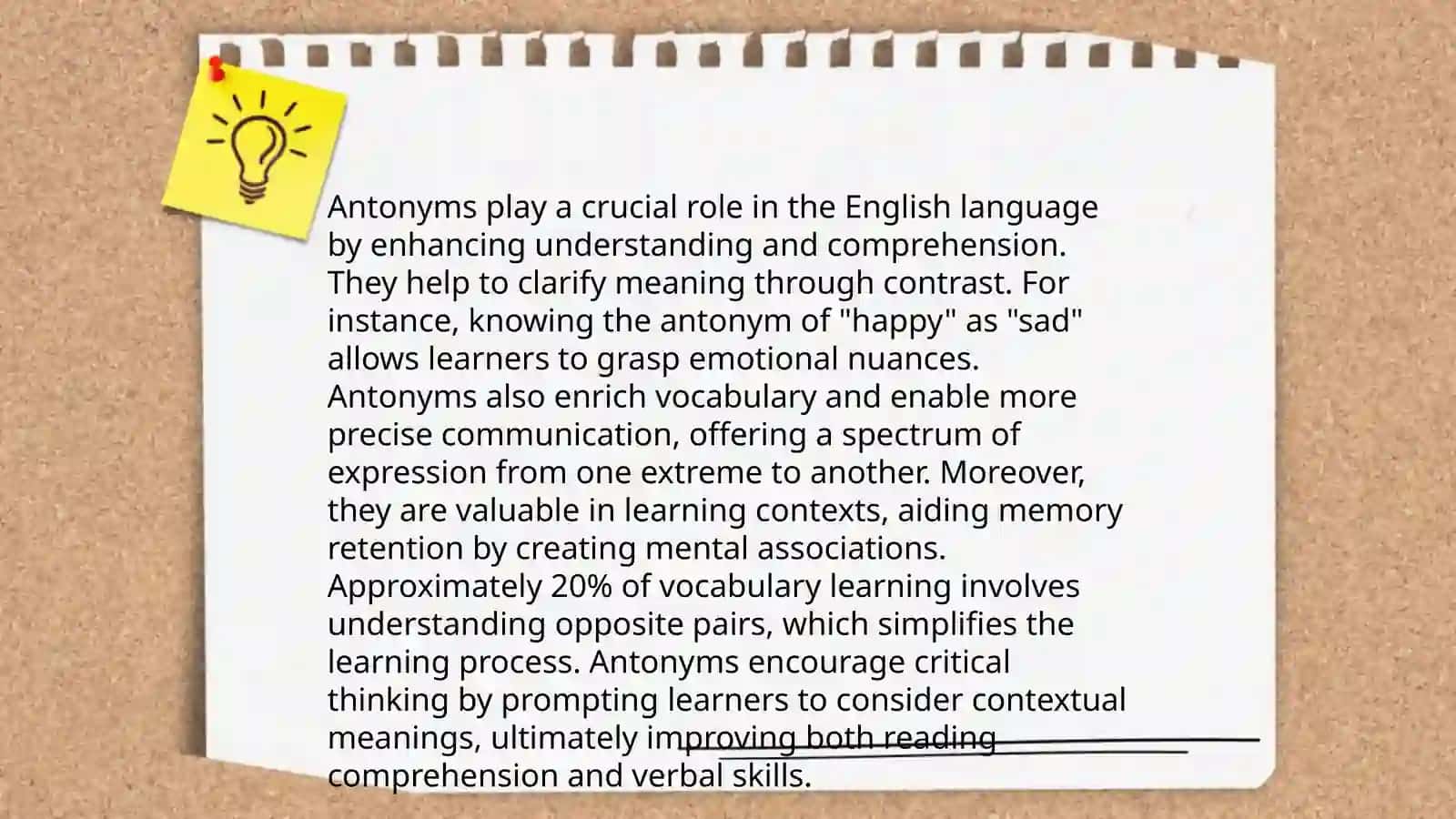 Synonyms and Antonyms in Language Learning 4