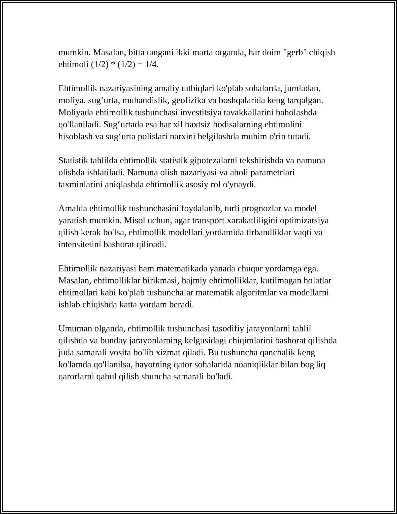 EHTIMOLLIKNING ENG SODDA XOSSALARI 4
