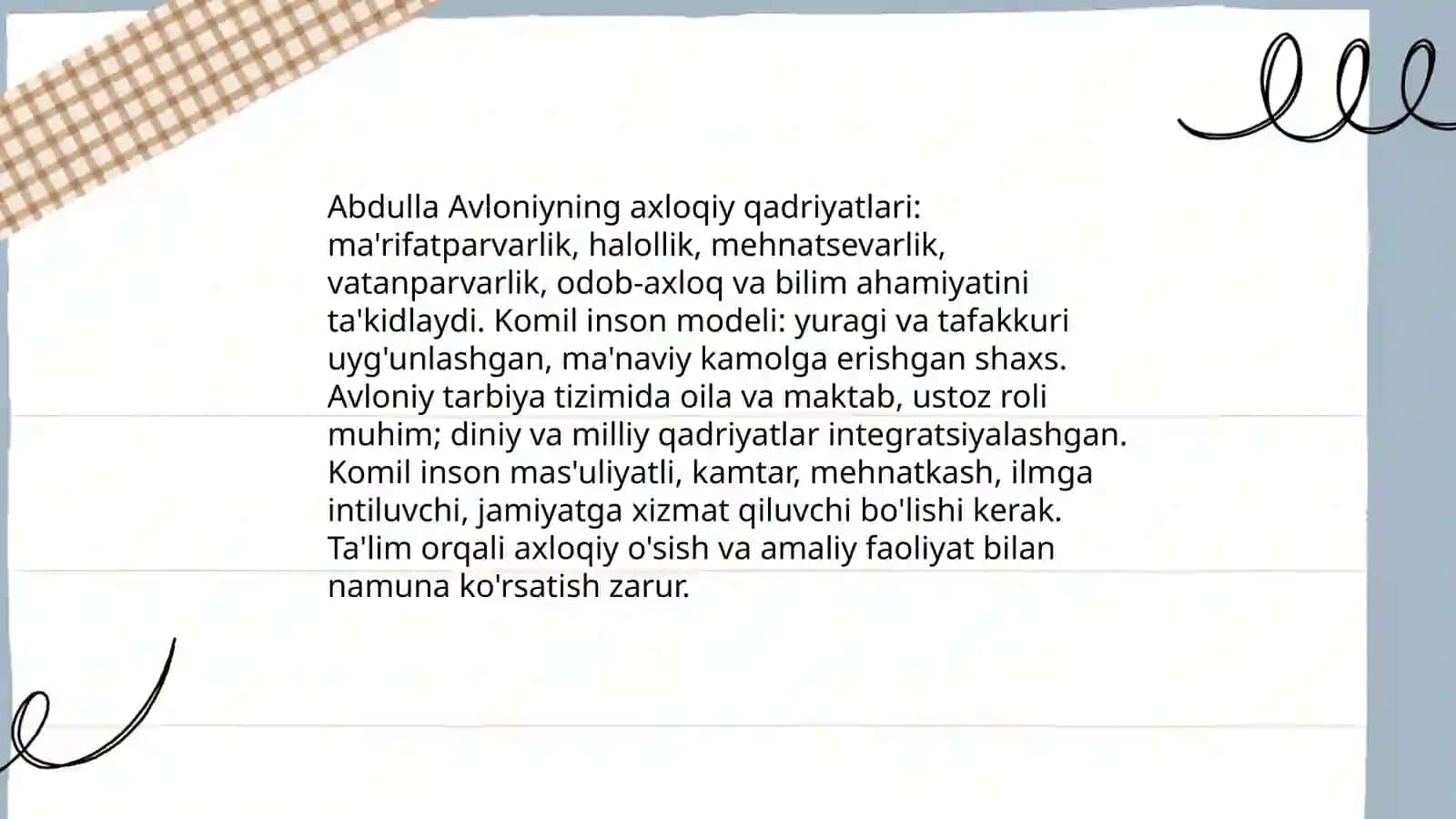 Abdulla Avloniyning komil inson haqidagi qarashlari 4