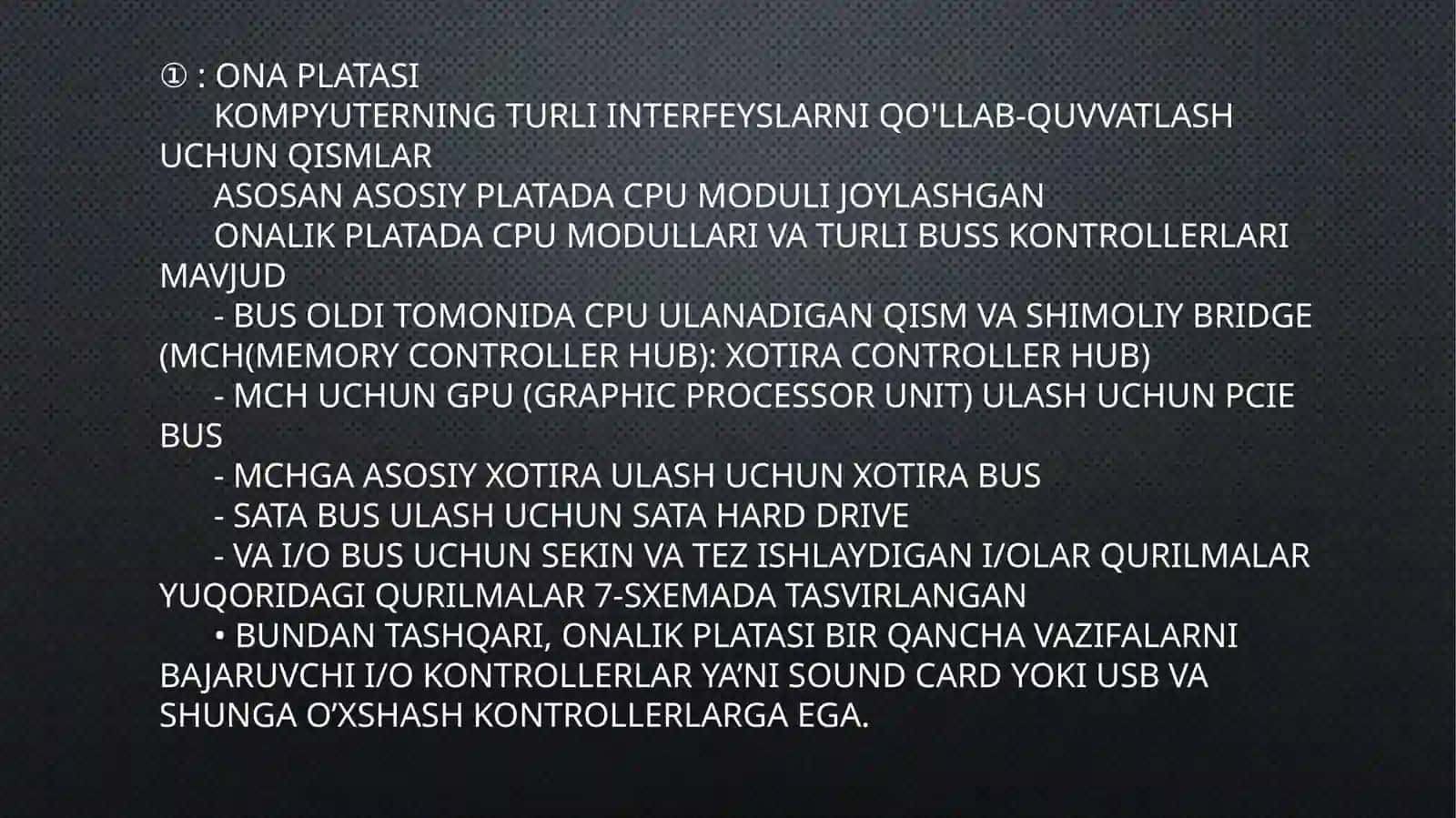 Kompyuterning ichki arxitekturasi 4