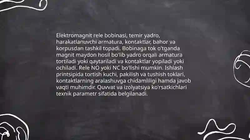 Komutatsiya elementlari va rele 4