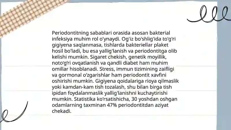 Peryodontid kasalligi 4