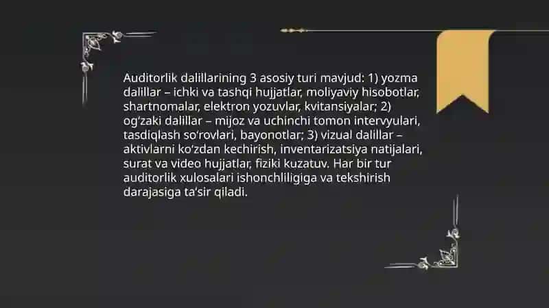 Auditorlik dalillari 4