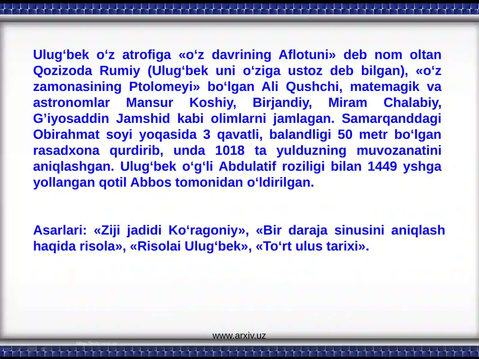 "O’zbekistonning eng yangi tarixi" 4