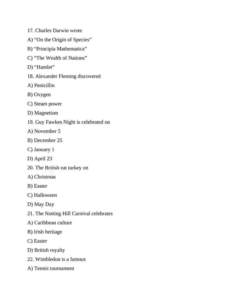 Tests English 4