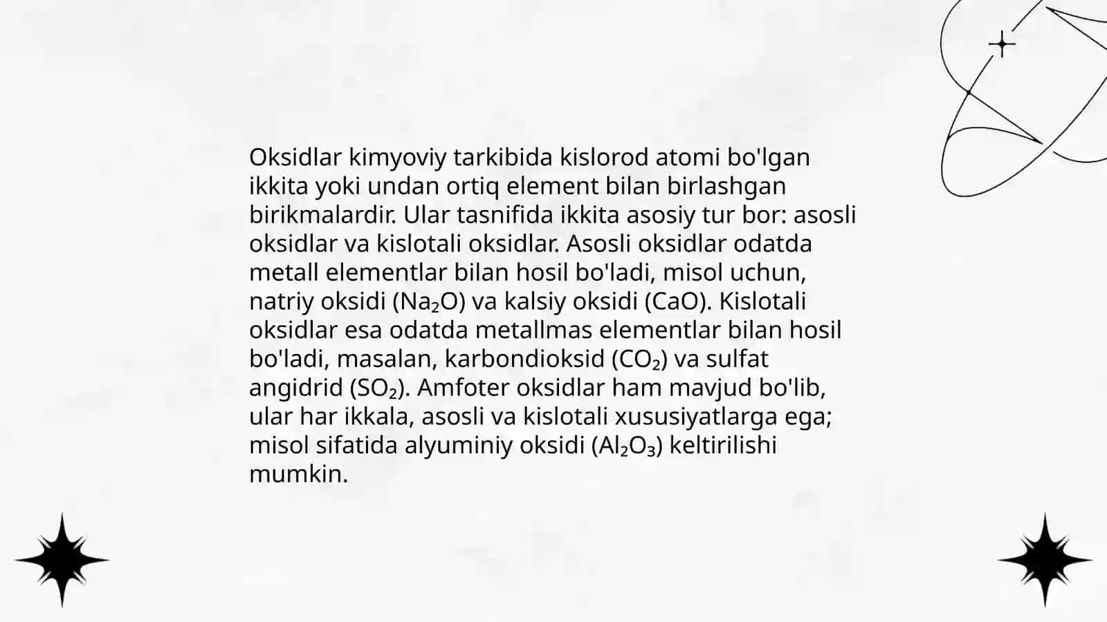 Oksidlar va ularning fizik-kimyoviy xossalari 4