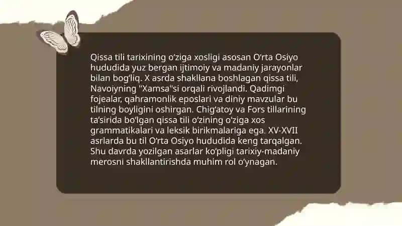 Qissai Yusuf " asarining til va uslubi 4