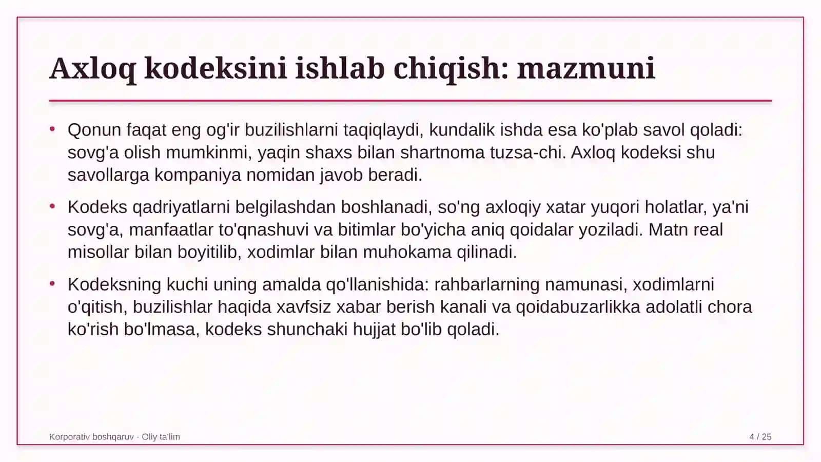 Ekoturizmda axloq kodeksini ishlab chiqish 4