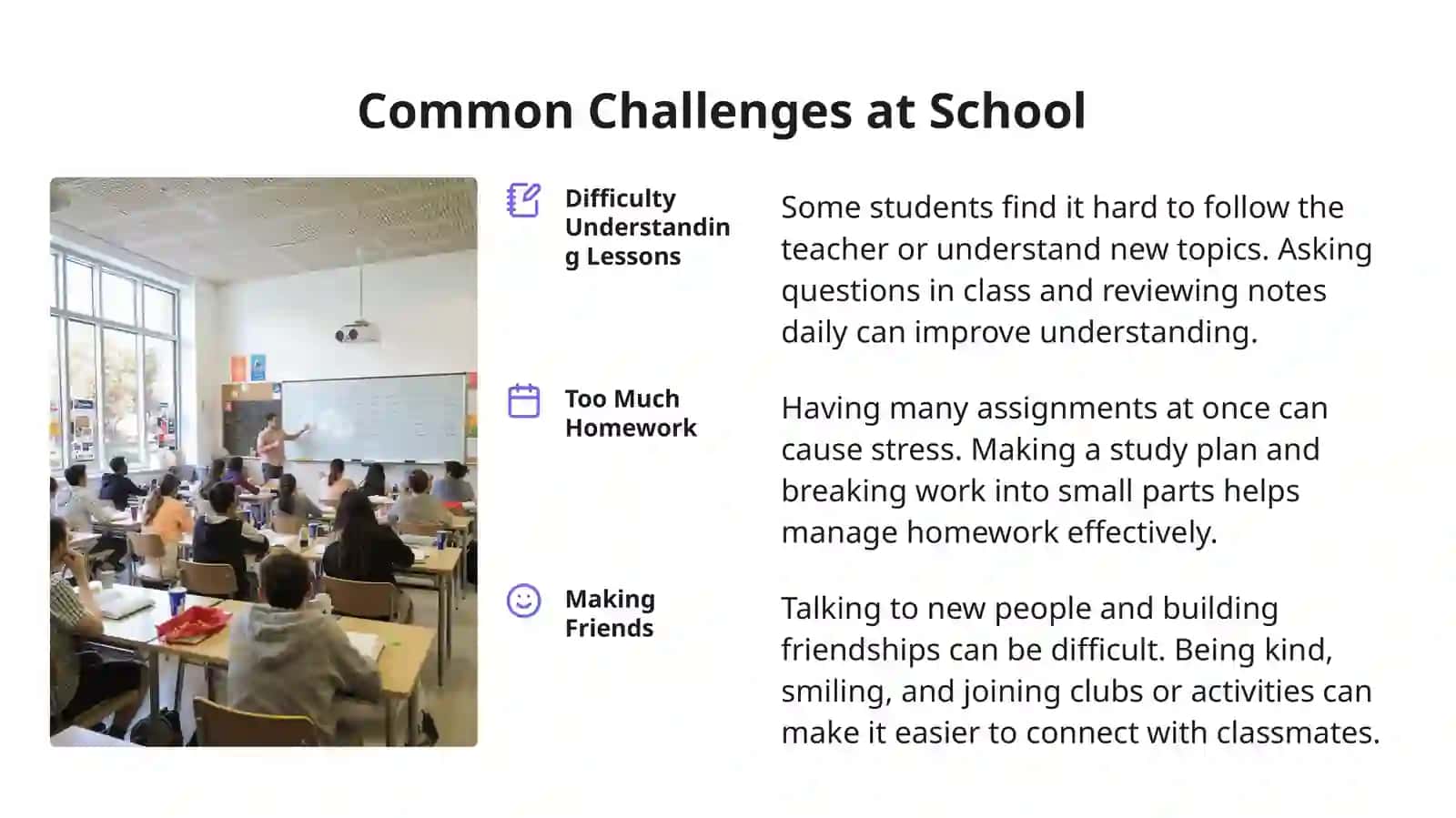 Discussing Everyday Challenges and Giving Advice 4