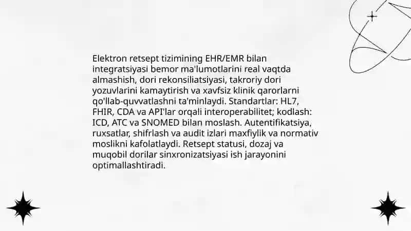 Elektron retsept tizimlari 4