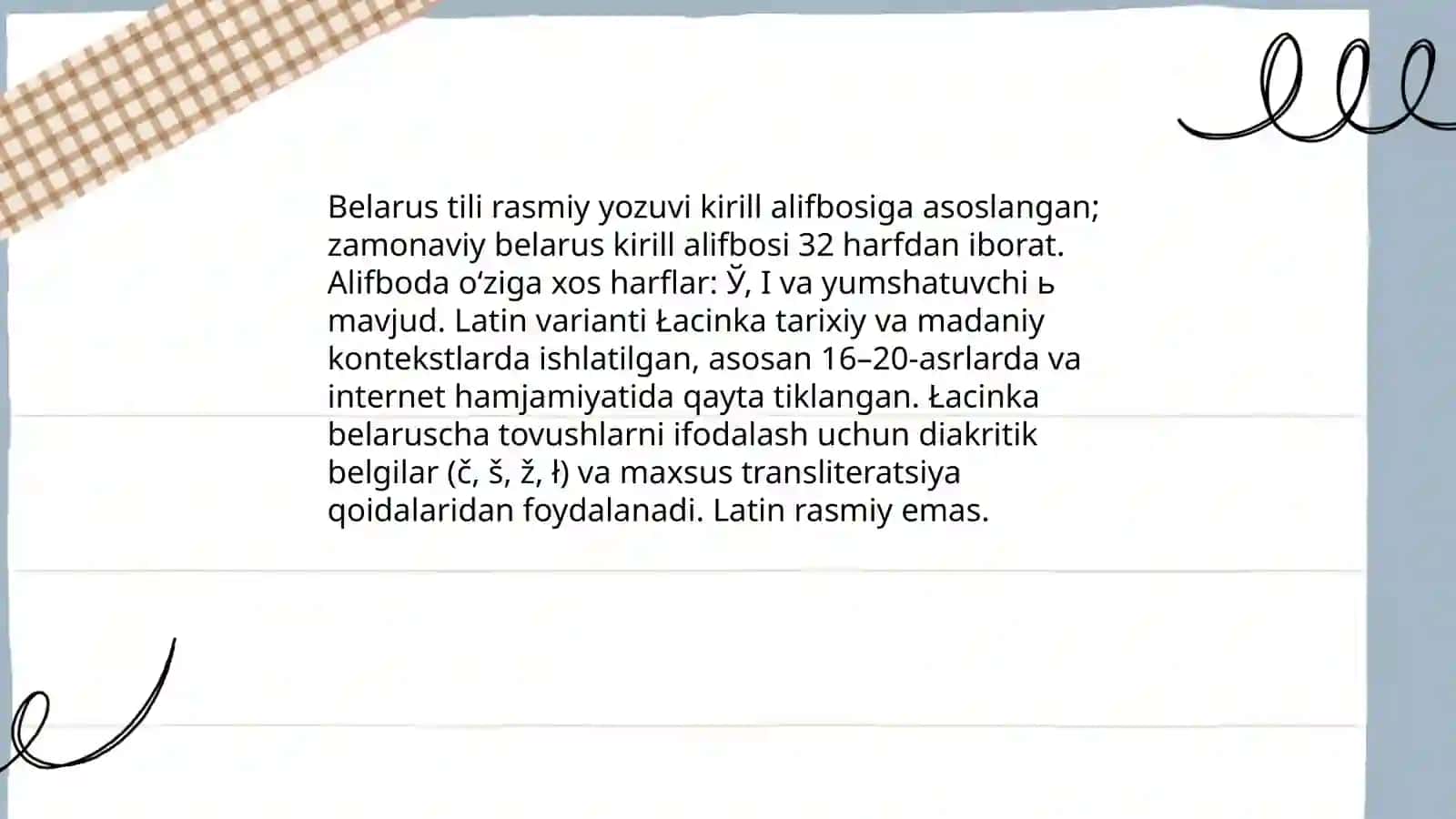 Belarus tili haqida 4