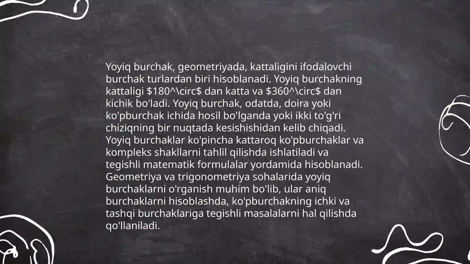 Burchak turlari 4