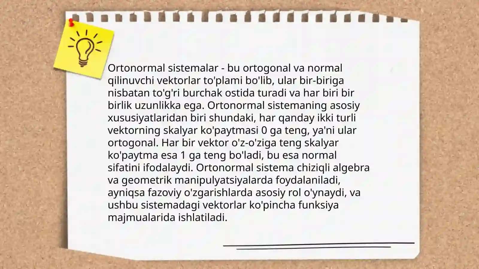 Ortogonal va ortonormal sistemalar 4
