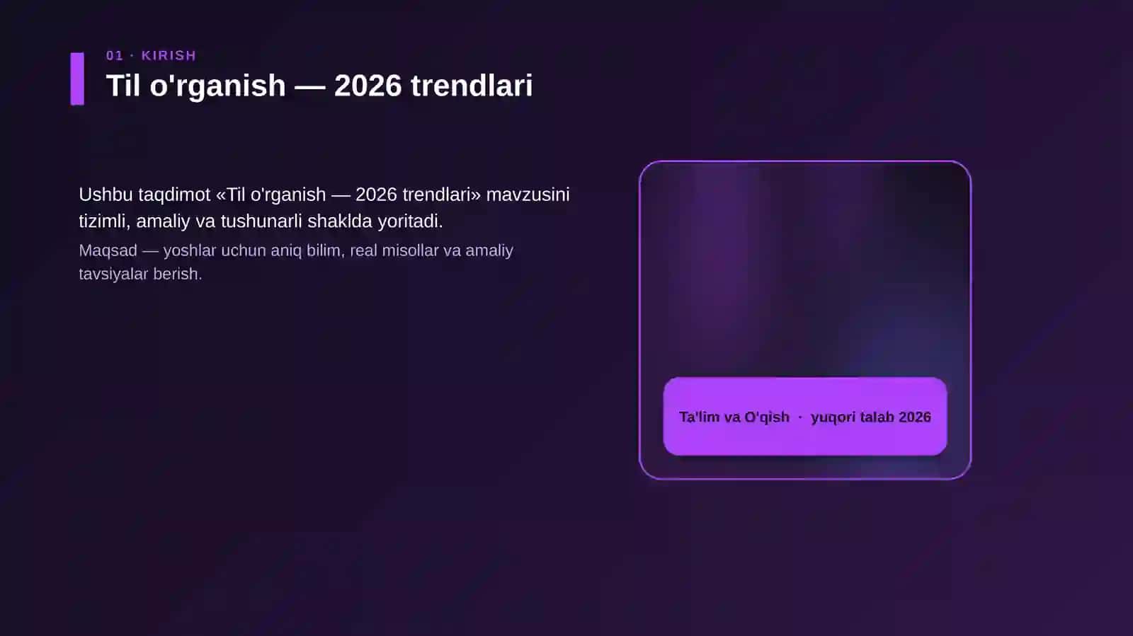 Til o'rganish — 2026 trendlari 4
