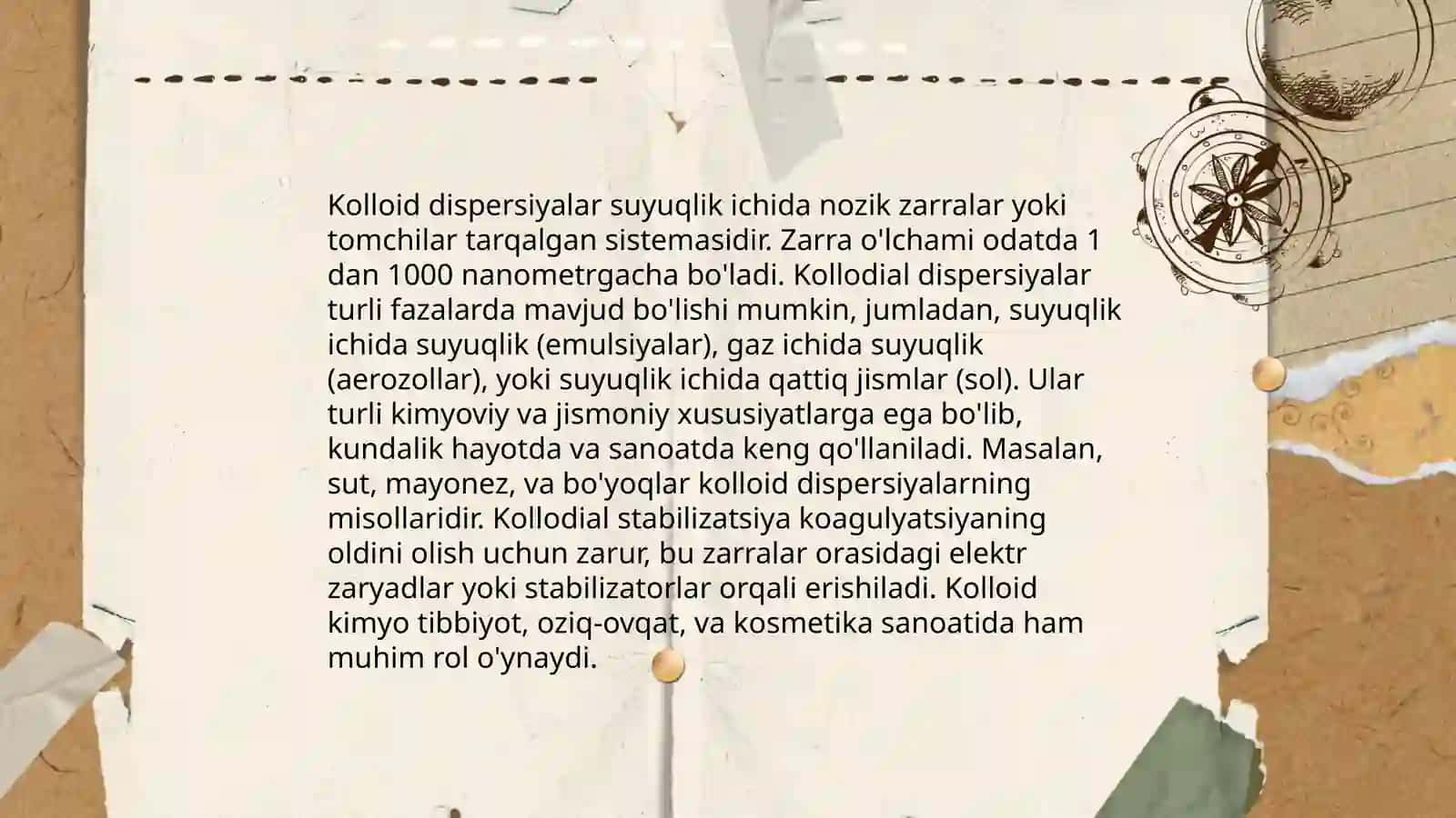 Disper sistemalar va koloid sistemalar klassifikatsyasi 4
