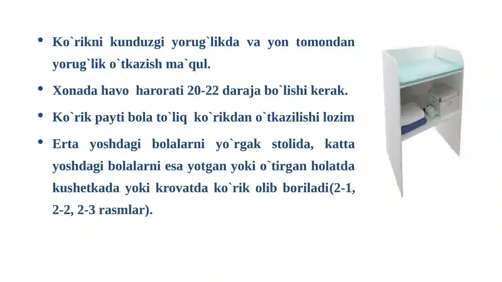 Bemor bolani umumiy ko‘zdan kechirish 4
