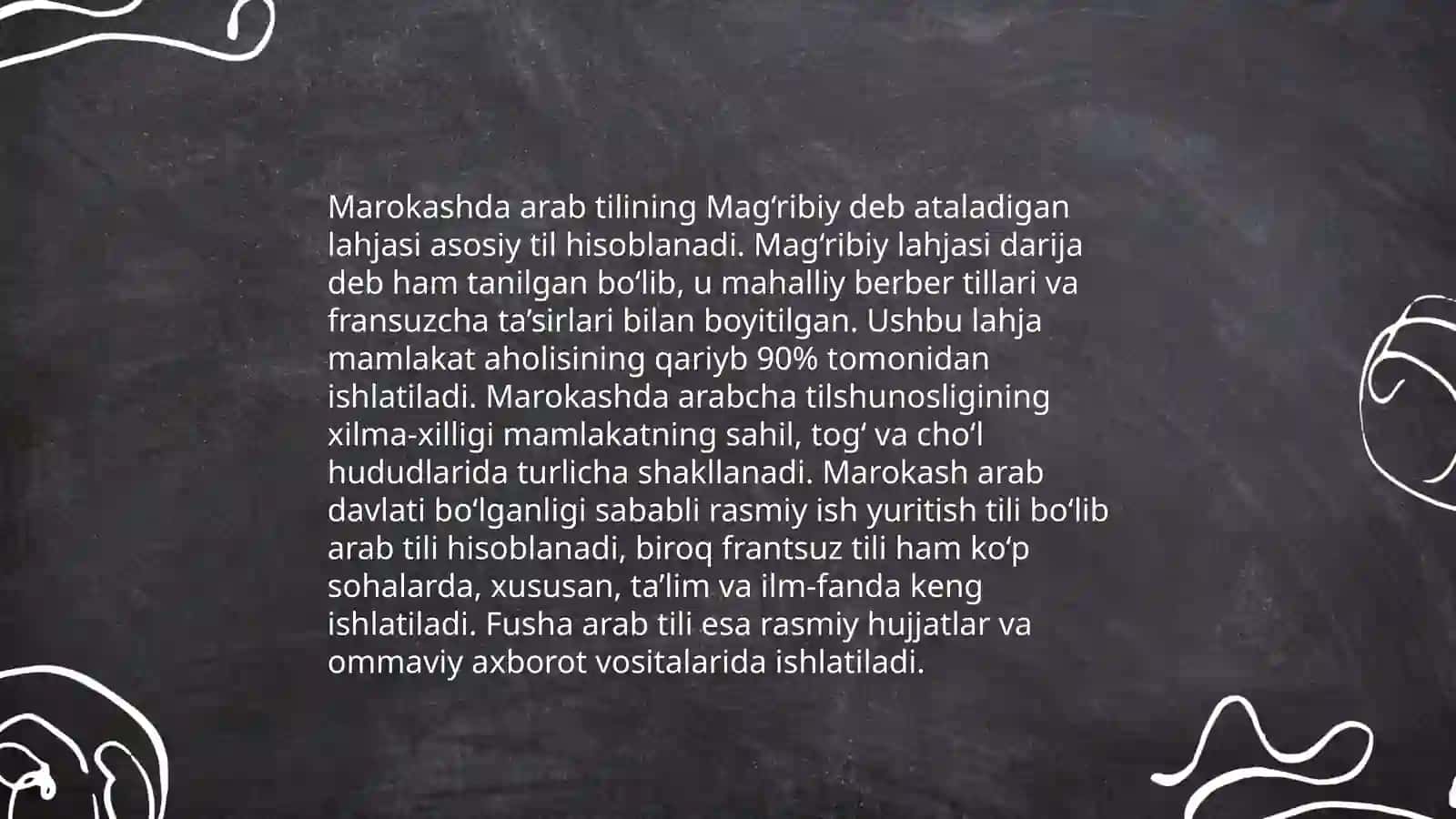 Tunisdagi arab tilining lahjalari 4