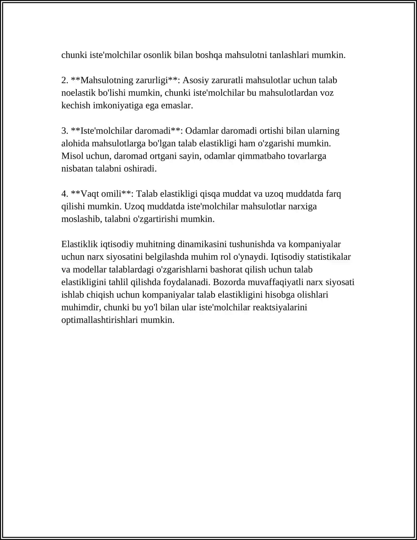 TALAB ELASTIKLIGI 4