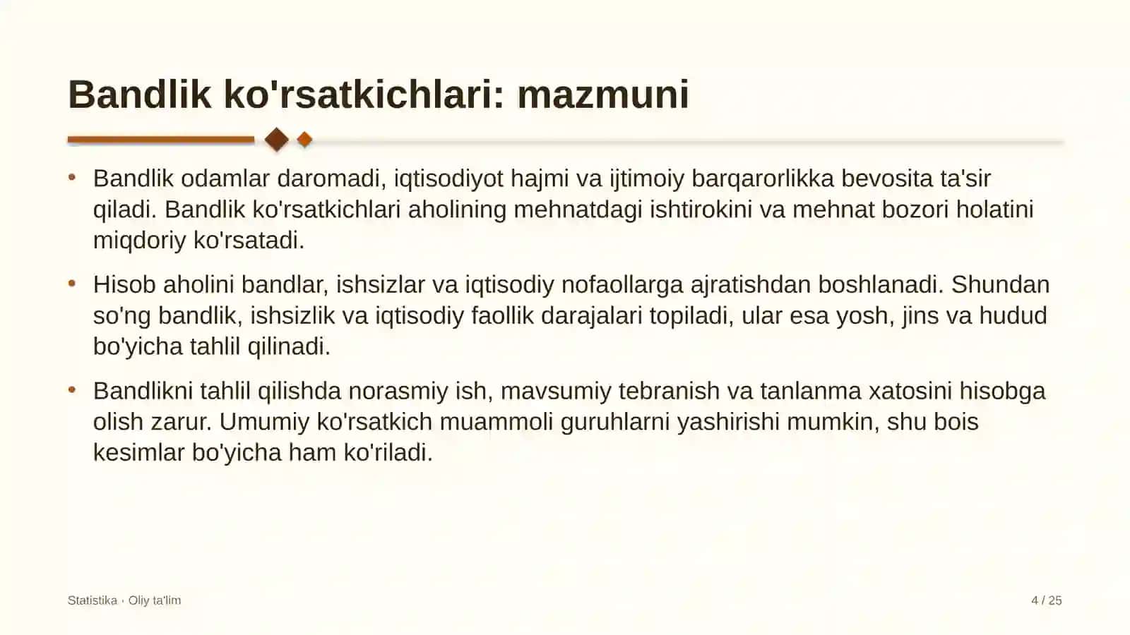 Gid-ekskursovodlik xizmatida bandlik ko'rsatkichlari 4