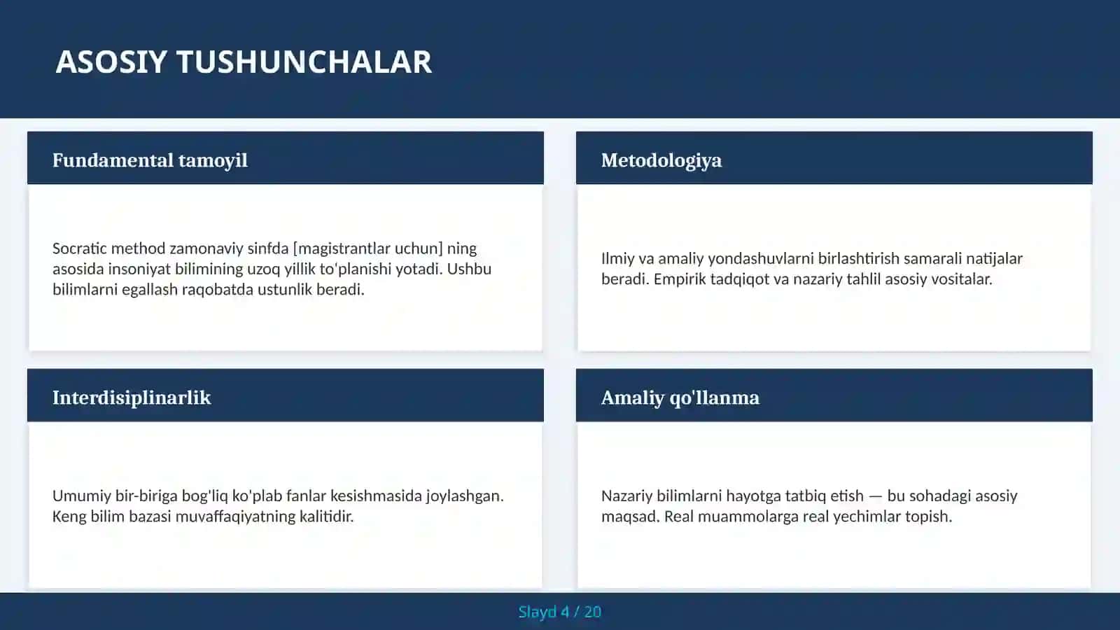 SOCRACTIC METHOD ZAMONAVIY SINFDA [MAGISTRANTLAR UCHUN] 4