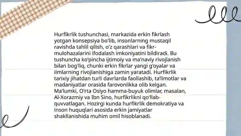 Din va hurfikrlik 4