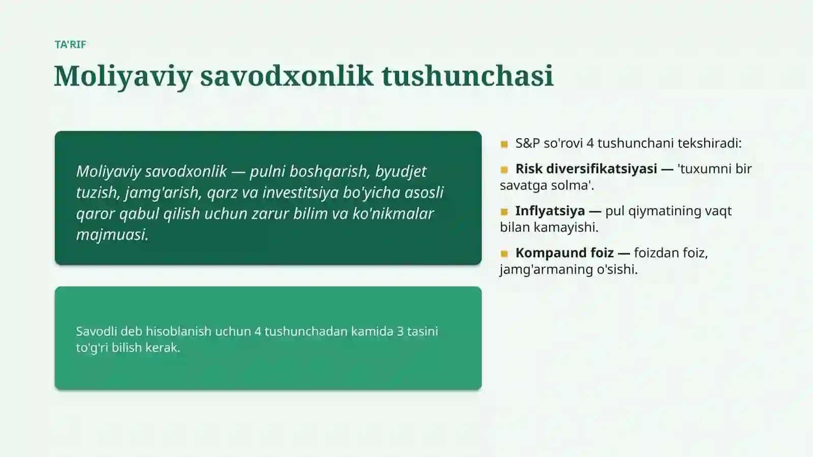 SHAXSIY MOLIYA 4