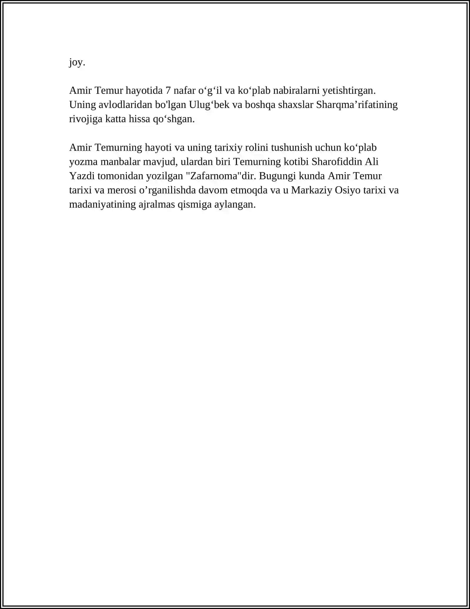 AMIR TEMUR 4