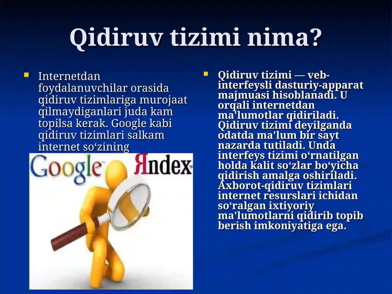 Internetda axborot qidiruv tizimi 4