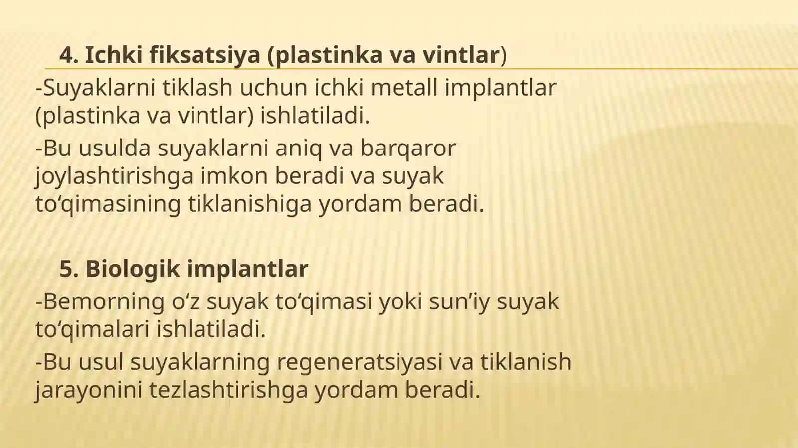 Suyak sinishlarida zamonaviy davolash usullari 4