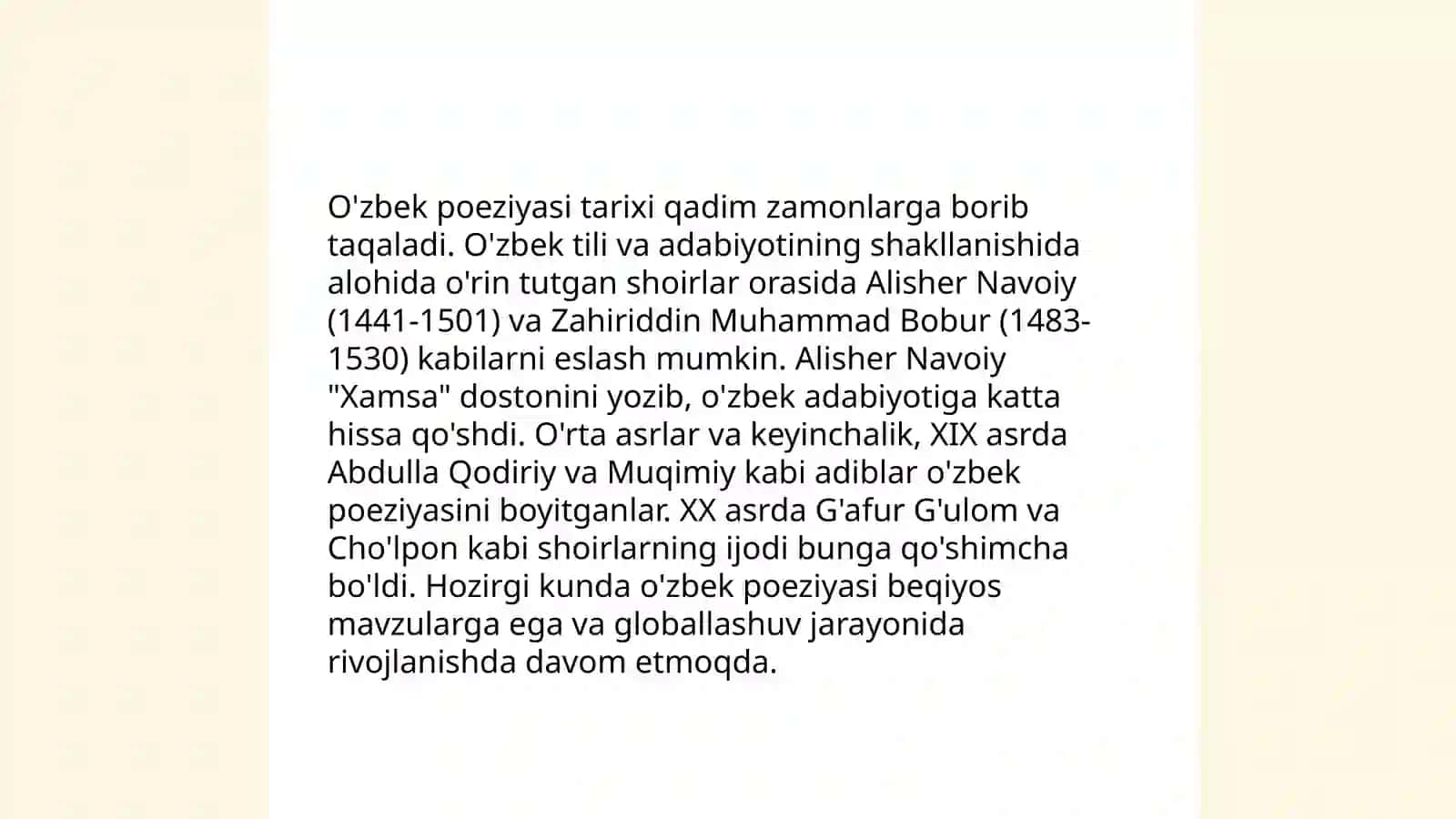 Klassik adabiyot darslari 4